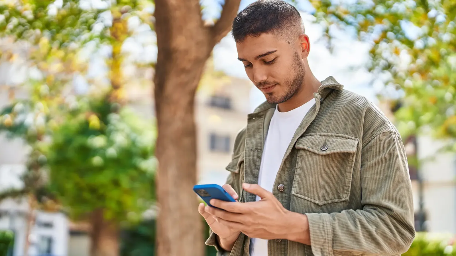 man on mobile phone